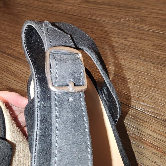 SUN STONE FEY ESPADRILLE DRESS SANDALS NWOT BLACK 10M - Picture 12 of 13